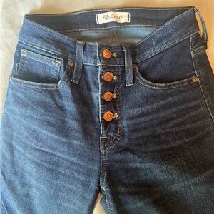 Madewell Blue Skinny Jeans with Stretch